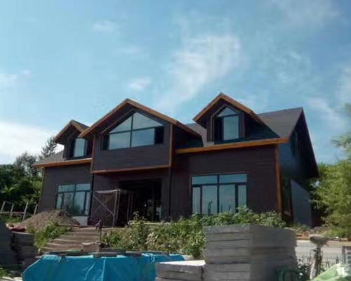 哈尔滨江边别墅（天然景致区江边别墅）轻质墙板建设工程